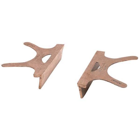Replacement Vise Jaw,Copper,6-1/2 In,Pr