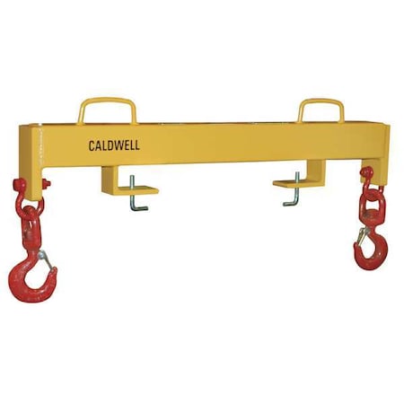 Forklift Beam,Dbl Swivel Hook,4000 Lb