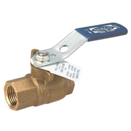 1-1/4 FNPT Bronze Ball Valve Inline