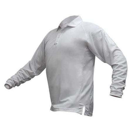 Mens Tactical Polo,White,Long Sleeve,XL