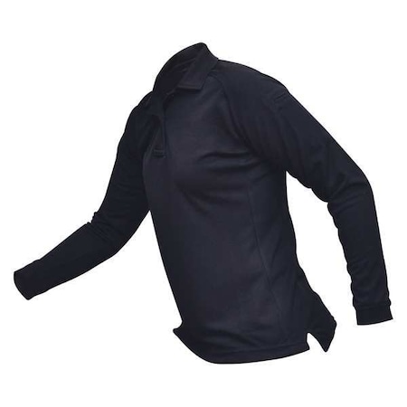 Womens Tactical Polo,Navy,Long Sleeve,M