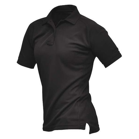 Womens Tactical Polo,Black,Shrt Sleeve,S