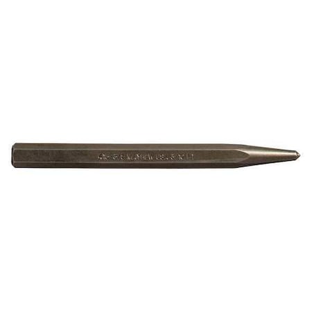 Center Punch,5 In. L,Steel,Shot Blast