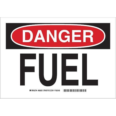 Chemical Sign, 7 In H, 10 In W, Fiberglass, Rectangle, English, 94996