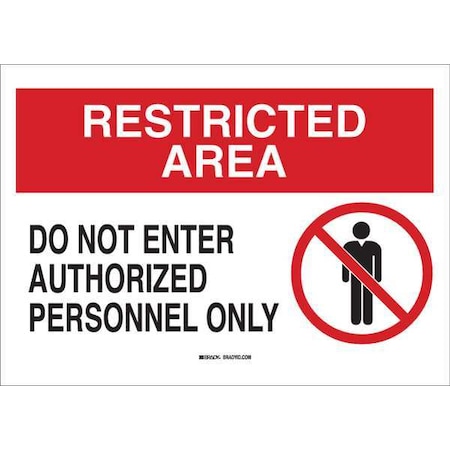 Security Sign, 7X10, Black/Red And Wht, Width: 10