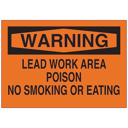 Chemical Sign, 7 In Height, 10 In Width, Rectangle