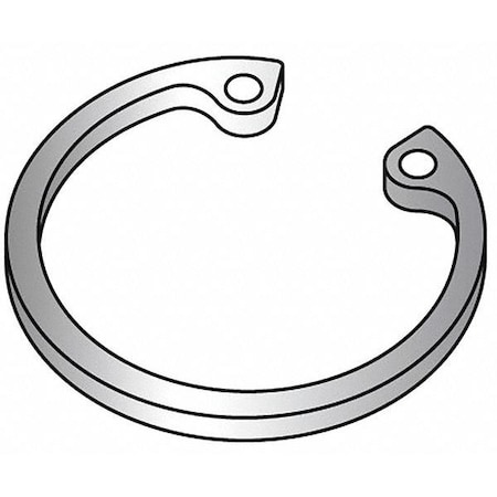 Internal Retaining Ring, Steel, Plain Finish, 5 1/2 In Bore Dia.