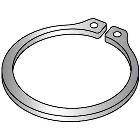 External Retaining Ring, Steel Plain Finish, 1-1/4 In Shaft Dia, 25 PK