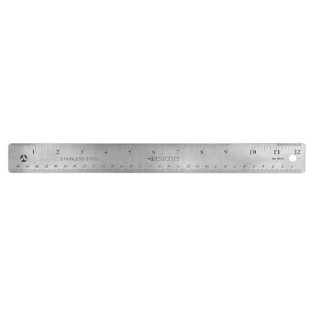 Ruler,Stainless Steel,12 In