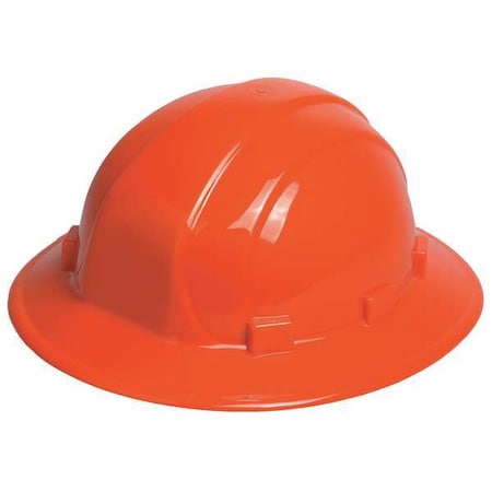 Full Brim Hard Hat, Type 1, Class E, Pinlock (6-Point), Orange