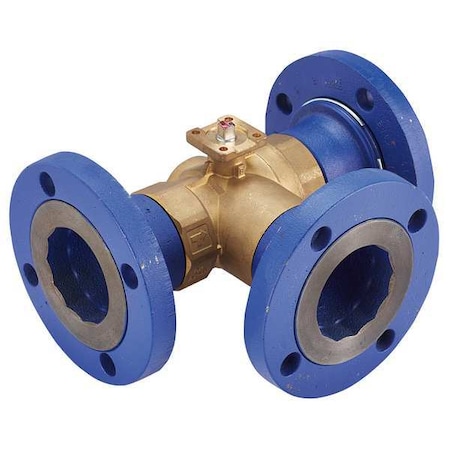 Ball Valve,3 Way,SS Trim,Flanged 3