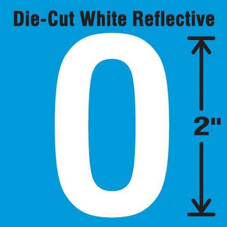 Die-Cut Refl. Letter Label,O,2In H,PK5