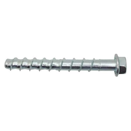 Screw-Bolt+ Concrete Screw, 3/8 Dia., Hex, 1 3/4 In L, Steel Zinc Plated, 50 PK