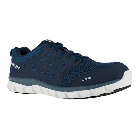 Work Shoes,9-1/2,W,Navy,Alloy,Mens,PR