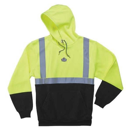 Sweatshirt,Lime,Class 2,Black Front,XL