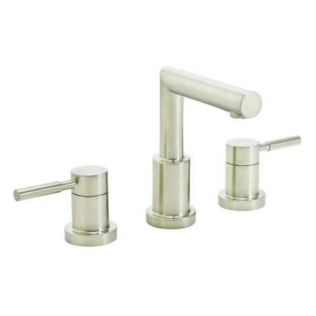Manual 6 To 12 Mount, 3 Hole Widespread Faucet, Brushed Nickel