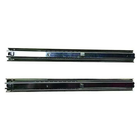 Ball Bearing Drawer Slide, 99 Lb.Load Capacity, 14 In L Closed, 28 3/4 In Open