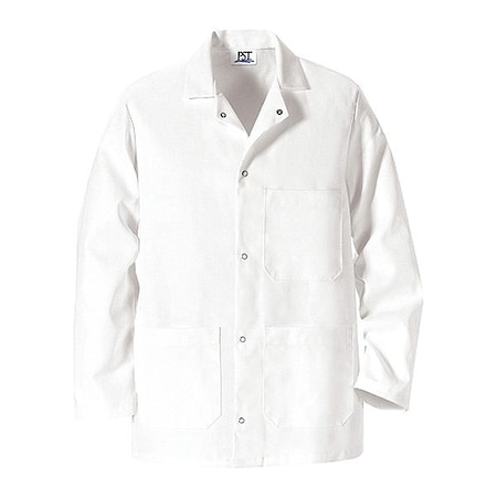 406Wht Mns White L/S Counter Coat