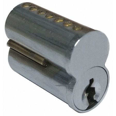 Interchangeable Core, Brushed Chrome, Keyway Type A, 7 Pins