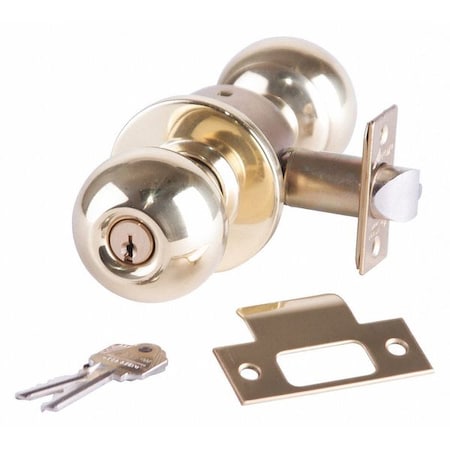 Knob Lockset,Mechanical,Entrance