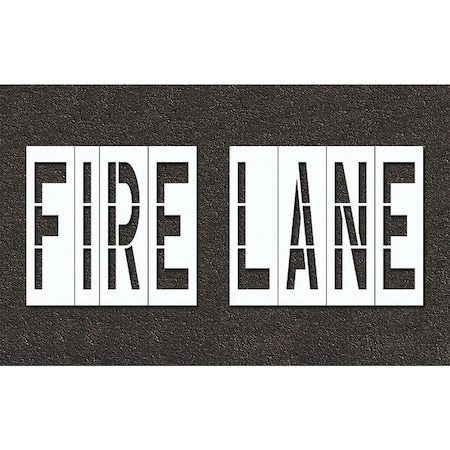 Pavement Stencil,Fire Lane, STL-108-74831