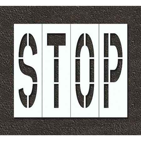 Pavement Stencil,Stop, STL-108-79603