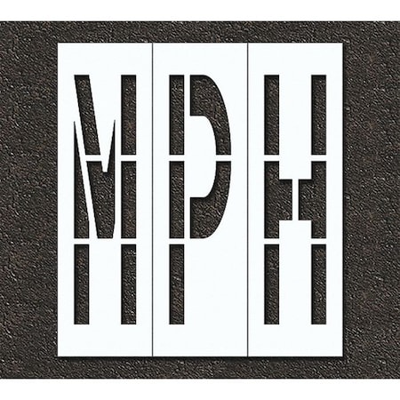Pavement Stencil,Mph, STL-108-74837