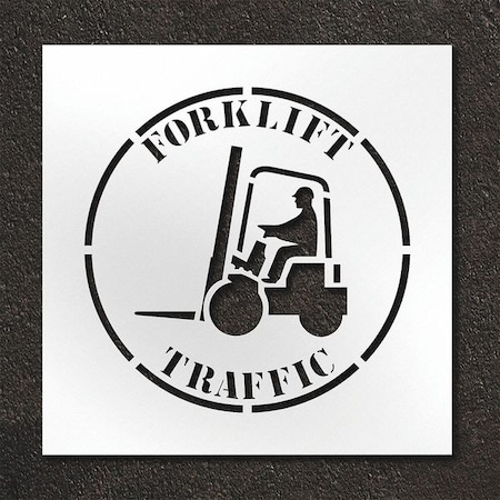 Pavement Stencil,Forklift Traffic, STL-108-12402