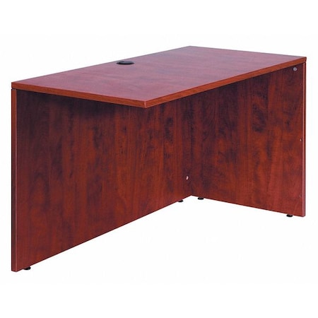 48 W Desk Return, Mahogany