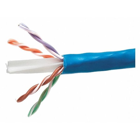 Data Cable,1000 Ft. L,Blue Jacket