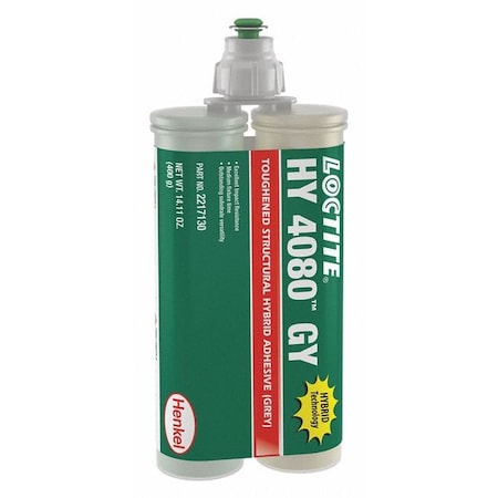 Epoxy Adhesive, HY 4060 Series, Gray, 1:01 Mix Ratio, 24 Hr Functional Cure, Dual-Cartridge