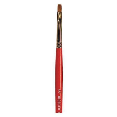 #3 Artist Paint Brush, Red Sable Bristle, 1