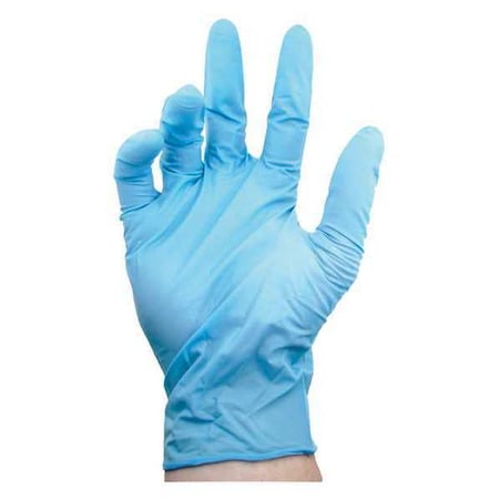 Disposable Gloves, Nitrile, Blue, S, 100 PK