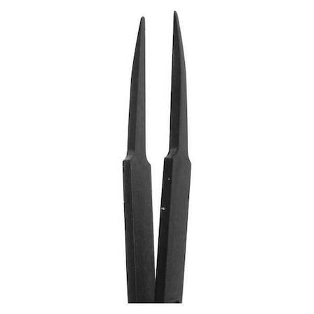 Botron B09903 Black Tweezer 4.8in