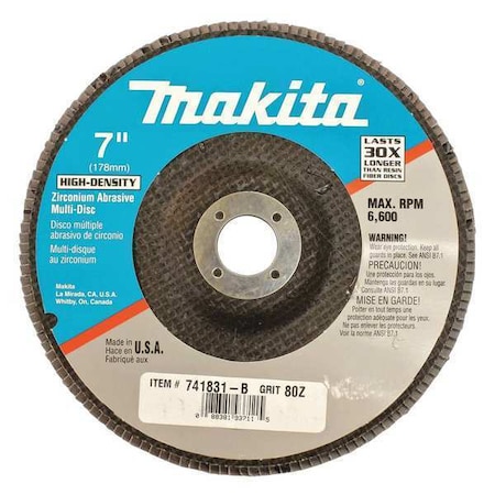 Multi Disc,80 Grit,For GA7001L,7,PK10