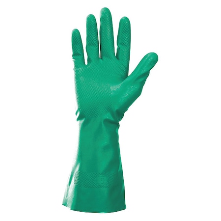 13 Chemical Resistant Gloves, Nitrile, M, 5PK