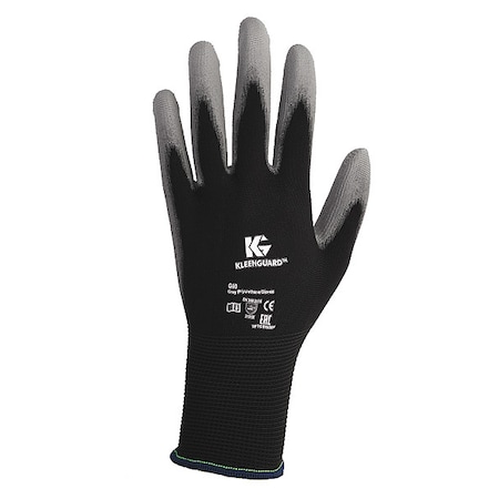 Polyurethane Coated Gloves, Palm Coverage, Gray, L, PR