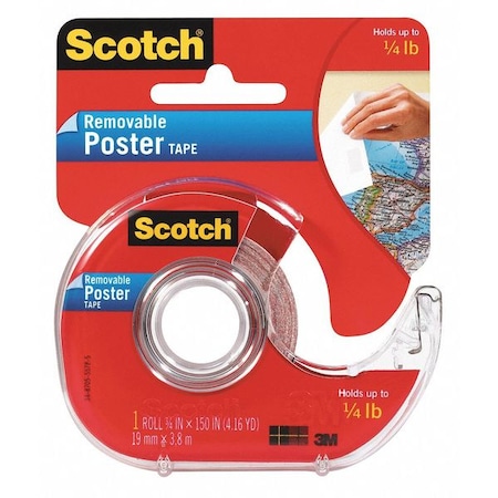 Removable Poster Tape,3/4 X 150 In.