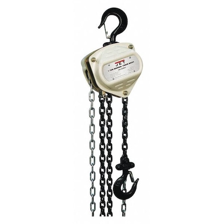 Hand Chain Hoist With 15ft Lift, 1-Ton
