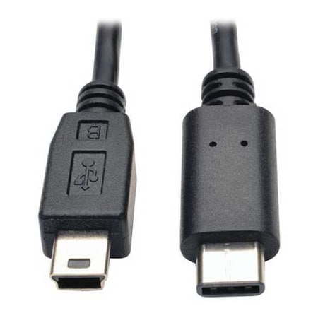 USB 2.0 Cable,Hi-Speed,Mini B-C,M/M,6ft