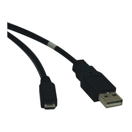 USB 2.0 Cable,Hi-Speed A,Micro B,M/M,3ft
