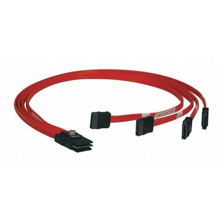 Internal SAS Cable,Mini-SAS,4xSatA,3ft