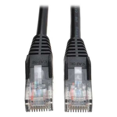 Cat5e Cable,Snagless,Molded,Black,50ft