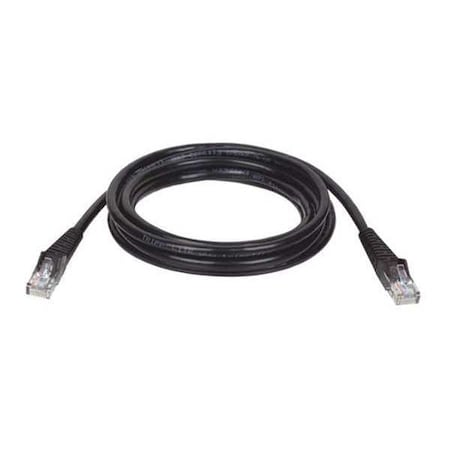 Cat5e Cable,Snagless,Molded,Black,6ft