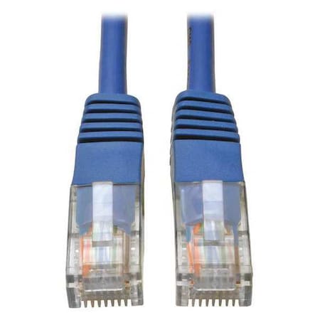 Cat5e Cable,Molded,RJ45 M/M,Blue,3ft