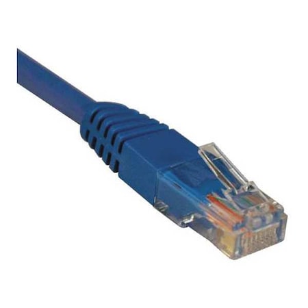 Cat5e Cable,Molded,RJ45 M/M,Blue,4ft