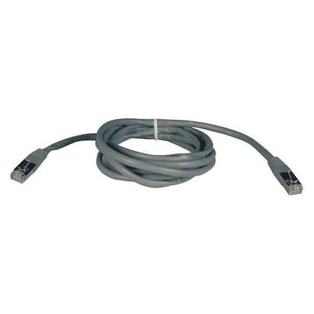 Cat5e Cable,Molded,Shielded,Gray,25ft