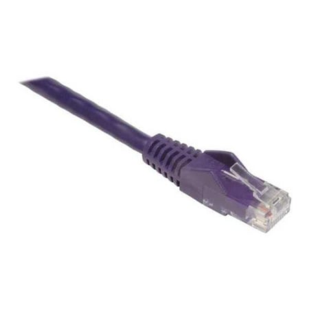Cat6 Cable,Snagless,Molded,Purple,3ft
