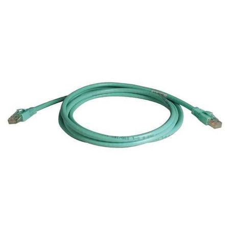 Cat6(a) Cable,Snagless,10G,Aqua,14ft