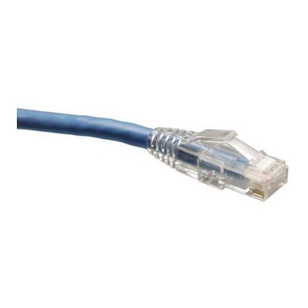 Cat6 Cable,Solid Conductor,Blue,150ft